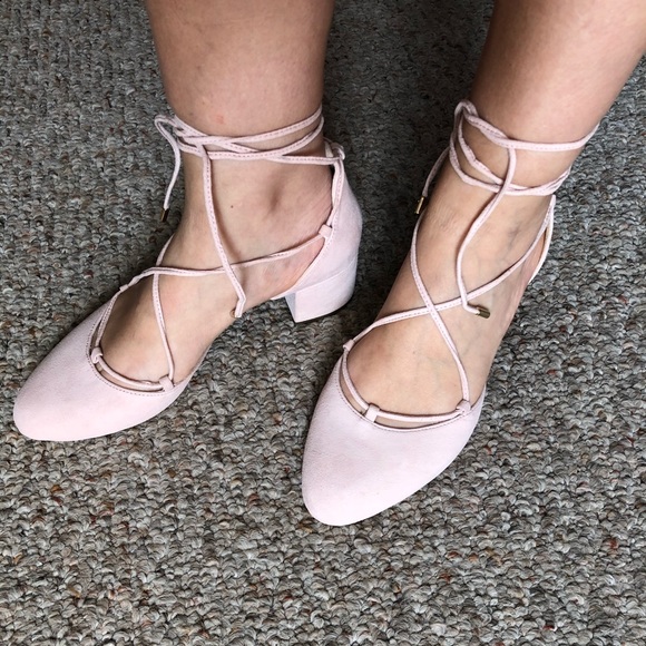 SHIPS FREE! 👈 NEW block heel lace up SUEDE shoes - Picture 7 of 12